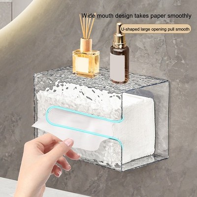 Tissue -Box Tissue -Box Badezimmer 12x9x17cm Multifunktional Perfekt Plastik