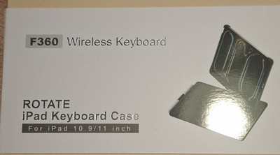 BABG F360 Wireless Keyboard Case für iPad 10,9/11 Zoll, drehbar, Neu
