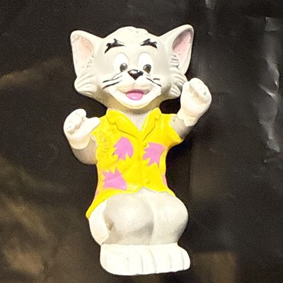 Vintage Tom And Jerry Tom Cat Figure Yellow Shirt Turner Entertainment 1989 3''