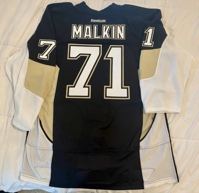2014-15 Pittsburgh Penguins Evgeni Malkin Game Issued Backup Home Jersey Reebok