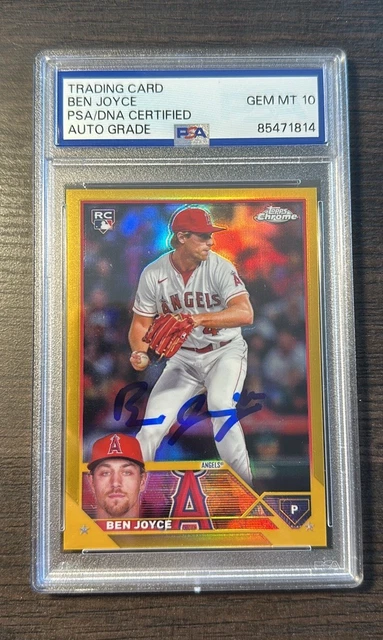 2023 Topps Chrome Update Ben Joyce Gold Refractor /50 PSA 10 Auto USC86 RC