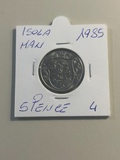 ISOLA DI MANN 5 pence 1985 Pound Island BTITASH Unc. ELISABETT