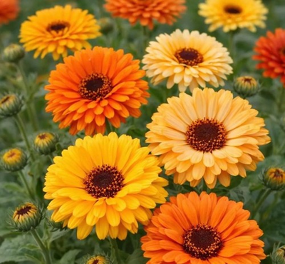 #ad Calendula Pacific Beauty Mix Fresh Flower Seeds Pot Marigold Non GMO 🇺🇸 $2.98