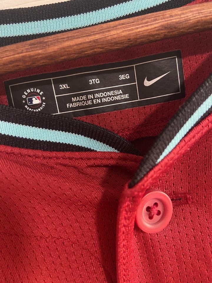 Nike Limited MLB Arizona Diamondbacks Dbacks Red Alternate Mens Jersey Size 3XL - Image 2 of 4