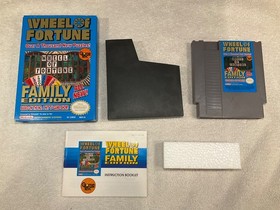 Wheel of Fortune Family Edition NES Nintendo 1990 CIB Complete Box Manual GameTe