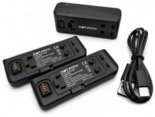 Battery (x2) for Insta360 One R/RS 1200mAh battery & Dual USB Fast Charger