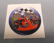red go kart trophy parts lot of 24 mylar inserts 2' diameter