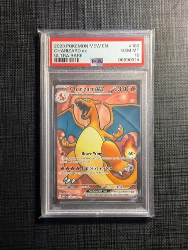 PSA 10 CHARIZARD ex 183/165 Scarlet & Violet 151 Full Art Ultra Rare