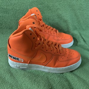 nike air force high tops orange
