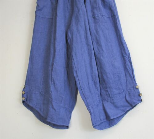 LAGENLOOK100% LINEN CROPPED PANTS IN 9 COLS SIZES :Plus:1(L) Plus 2(XL)Plus3(XXL - Picture 98 of 117