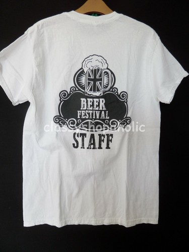 Camiseta White Beer Festival Staff - Talla Mediana - Nueva Sin Etiquetas - Imagen 1 de 3