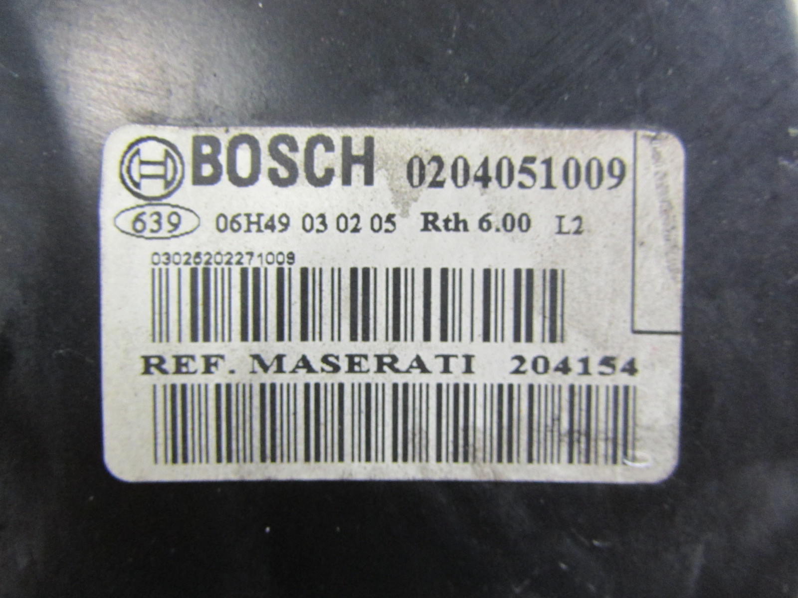 Maserati Quattroporte, Power Brake Booster, Used, P/N 204154