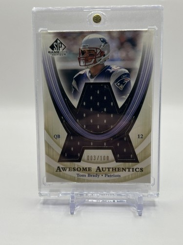 Maglia Tom Brady 2004 SP gioco edizione usata fantastica autentica #AACH 003/100 - Foto 4 di 9