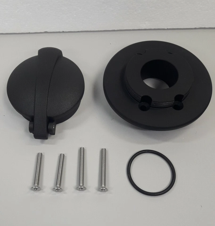 Tapa depósito Monza negro incluye adaptador BMW R nineT, R1200, S1000RR Foto 2 de 4