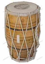 Neuf Indien Folk Wedding-Kirtan Dholak Traditionnel Musical Instrument Avec De