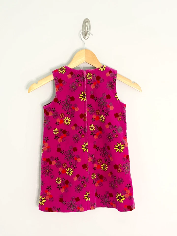 Vestido Jersey Lilly Pulitzer Estampado Floral Pana Talla 5 Flores Rosa Cinta Foto 2 de 4