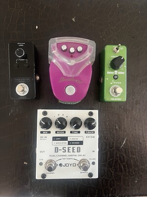 FXs Joyo Delay, Danelectro Chili Dog Octave, Noise Killer, Lekato Loop Station