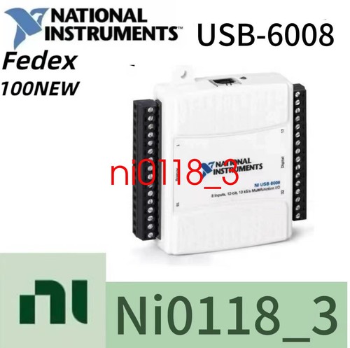 National Instruments USB-6008 Data Acquisition Card NI DAQ Multifunction US