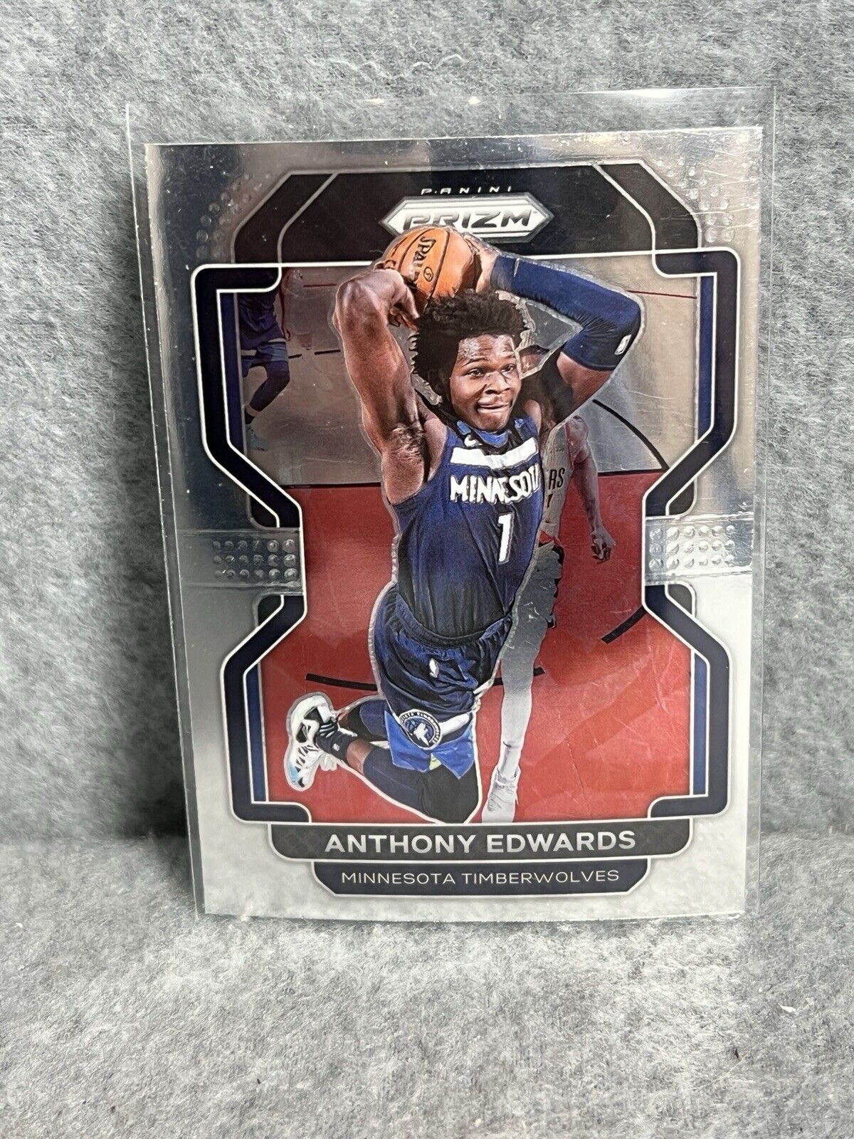 2021-22 Panini Prizm #37 Anthony Edwards Minnesota Timberwolves