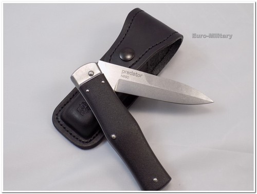 MIKOV Outdoor Self Defense Pocket Knife PREDATOR STONEWASH N690 w/ Sheath - Picture 8 of 11