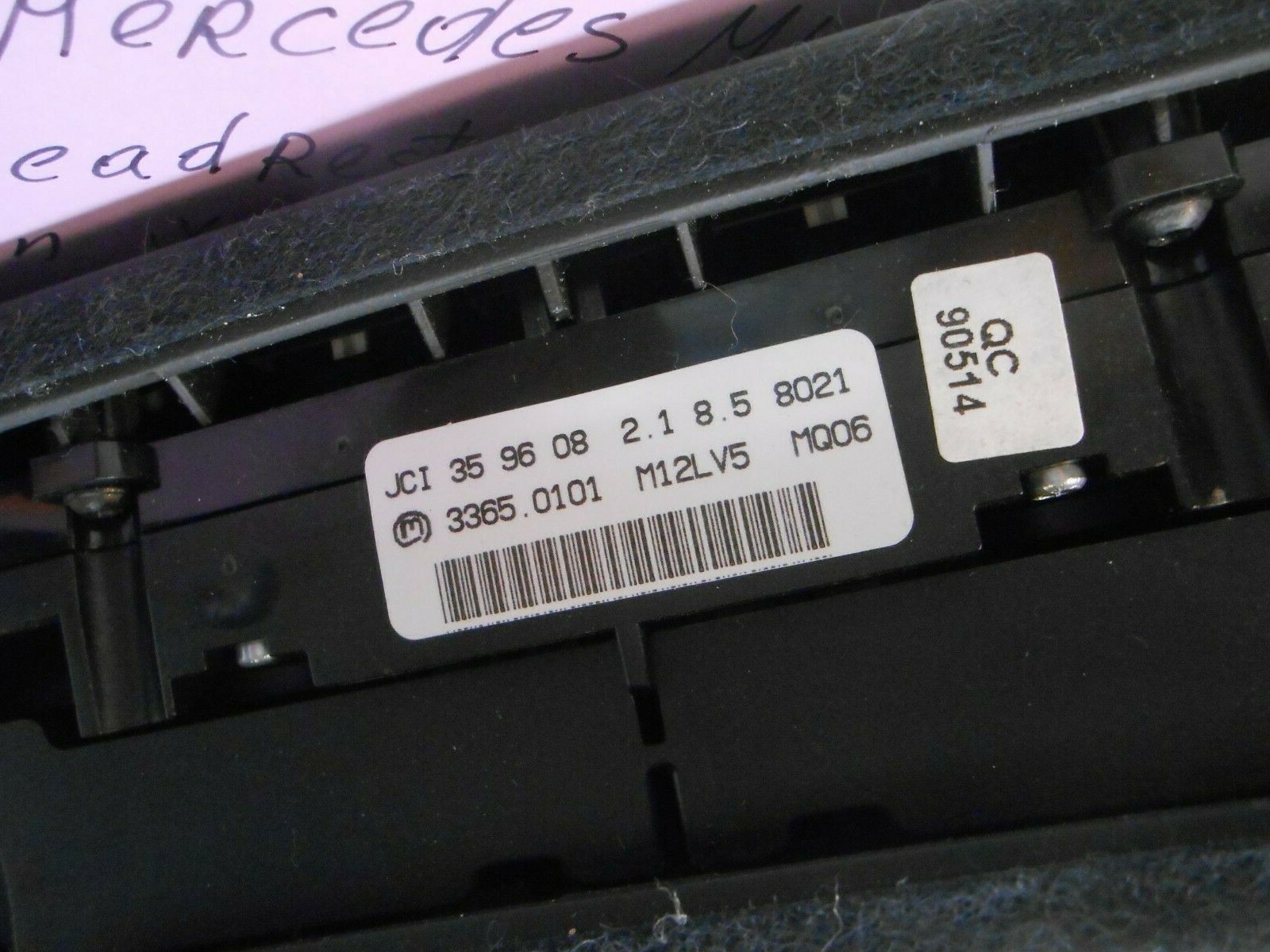2008 Mercedes ML63,W164 Headrest Mounted Display Screen OEM