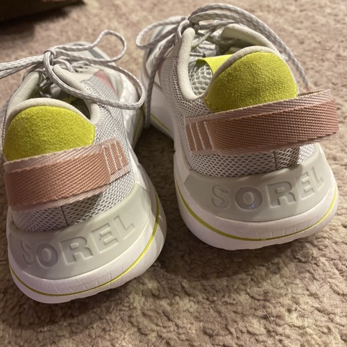 NEW Sorel Explorer Blitz Leisure Sneakers Women's 5.5 Gray Pink Shoes NWOT - Picture 5 of 12
