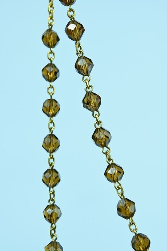 Art Deco Fine hand Rosary made of brass / signed Penin leather case - Picture 7 of 11
