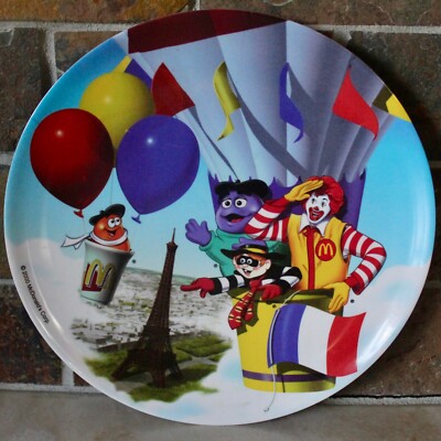 McDonald's 2000 Ronald & Friends in Paris Melamine Collector Plate