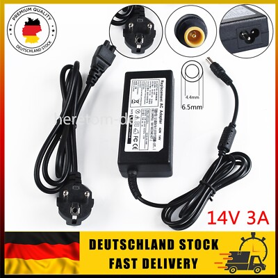 14V 3A AC DC 42W für Samsung Monitor TV LCD Display Schaltadapter Netzteil 6.5mm