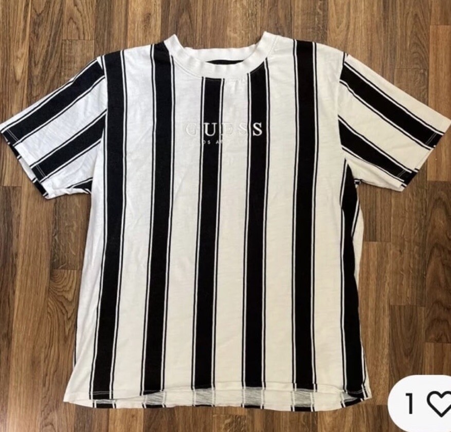 Guess Originals American Tradition Vintage Black And White Stripe