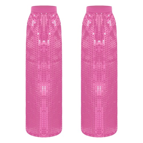 Mujeres Calentadores Brillantes Mangas para Piernas Cristal Cubiertas para Botas Tacones Altos Calcetines Altos hasta el Muslo - Imagen 113 de 127