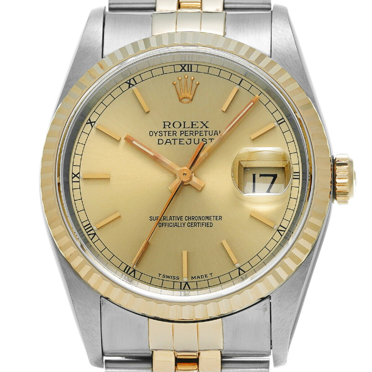 ROLEX Datejust 16233 Case Size 36×36mm Men's Used Watch