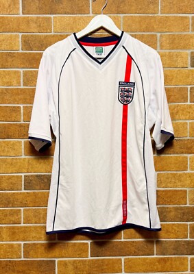 ENGLAND NATIONAL TEAM 2001/2003 HOME SHIRT JERSEY SCORE DRAW SIZE