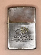Vintage 1966 The American Lubricants Company Advertising Chrome Zippo Lighter