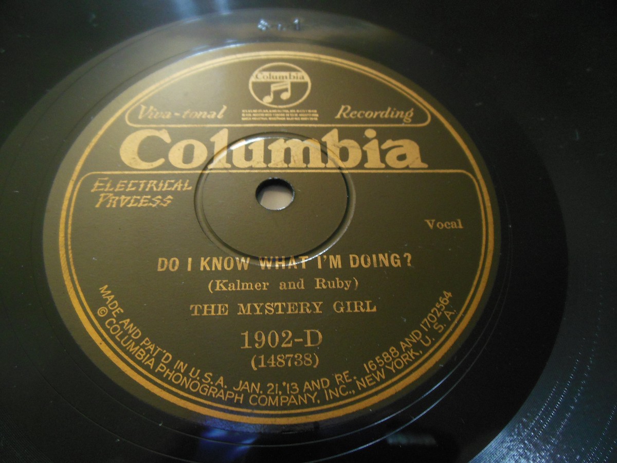 1929 BETTY BOOP 78 RPM 1st Ed: Mystery Girl Sings: Do I Know What 
