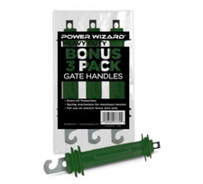 POWER WIZARD Electric Fence Gate Handle 3 Pack Heavy Duty - Pink or Green U PICK