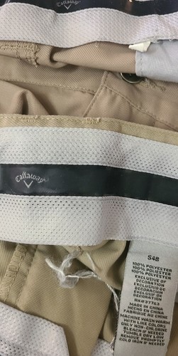 Callaway Men 54B Shorts Beige 10" Golf Lightweight Active Fit Low Polyester Tan - Picture 4 of 10