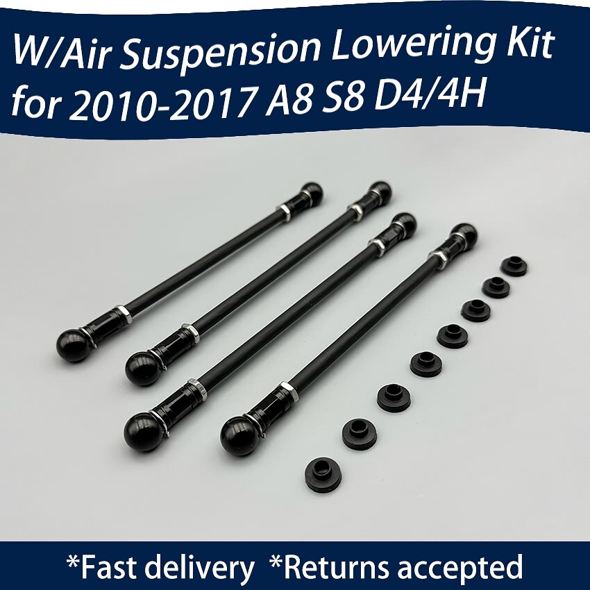 For Audi A8 & S8 D4 Typ 4H adjustable lowered links air ride suspension 2012-18 カーパーツ 4H0616005C エアサスペンションコンプレッサーポンプ A8 Quattro S8 D4 2010 2017 と互