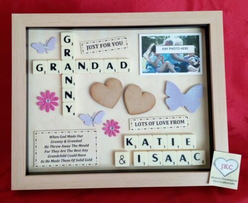 NAN GRANDAD Personalised GIFT  Picture Frame Grandparent  Anniversary Christmas  - Picture 1 of 9