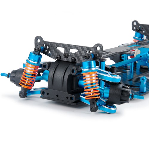 Alloy & Metal Shaft Drive 1/10 4WD Touring Car Frame Kit for TAMIYA TT01 Blue - Picture 9 of 12