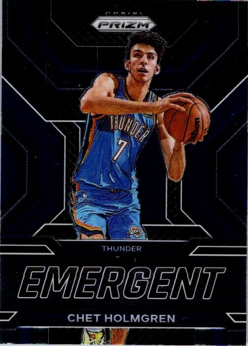 Chet Holmgren 2022-23 Prizm Emergent Rookie Card #16 - Thunder