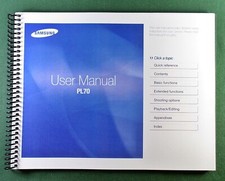 Samsung PL70 User's Manual: Full Color 96 pages  Protective Covers 