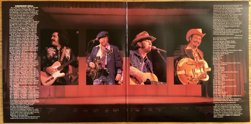 Roy Clark, Freddy Fender, Hank Thompson & Don Williams" 33 1/3 rpm 2-LP set - Imagem 3 de 4