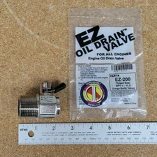EZ Oil Drain Valve for Caterpillars w/ Tapered NPT 1-12 Plug. Brand P/N EZ-200 