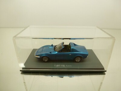 NEO SCALE MODELS 43080 OPEL GT AERO - BLUE METALLIC 1:43 - GOOD IN SHOWCASE