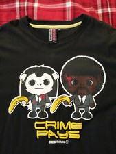 Vitage T-shirt Crime Pays Obscene Clothing Pulp Fiction New XL