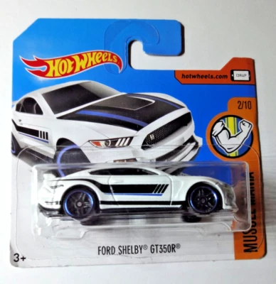 Hot Wheels Ford Shelby GT350R Mustang Muscle Mania 2017 DTY85 OVP Ungeöffnet - Photo 1/2