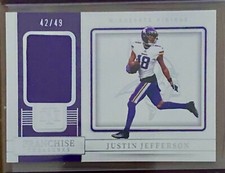 2022 National Treasures Justin Jefferson Franchise Treasures Jersey Patch /49