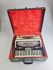 Vintage Accordion Castiglione Detroit with Straps Made in italy 1972