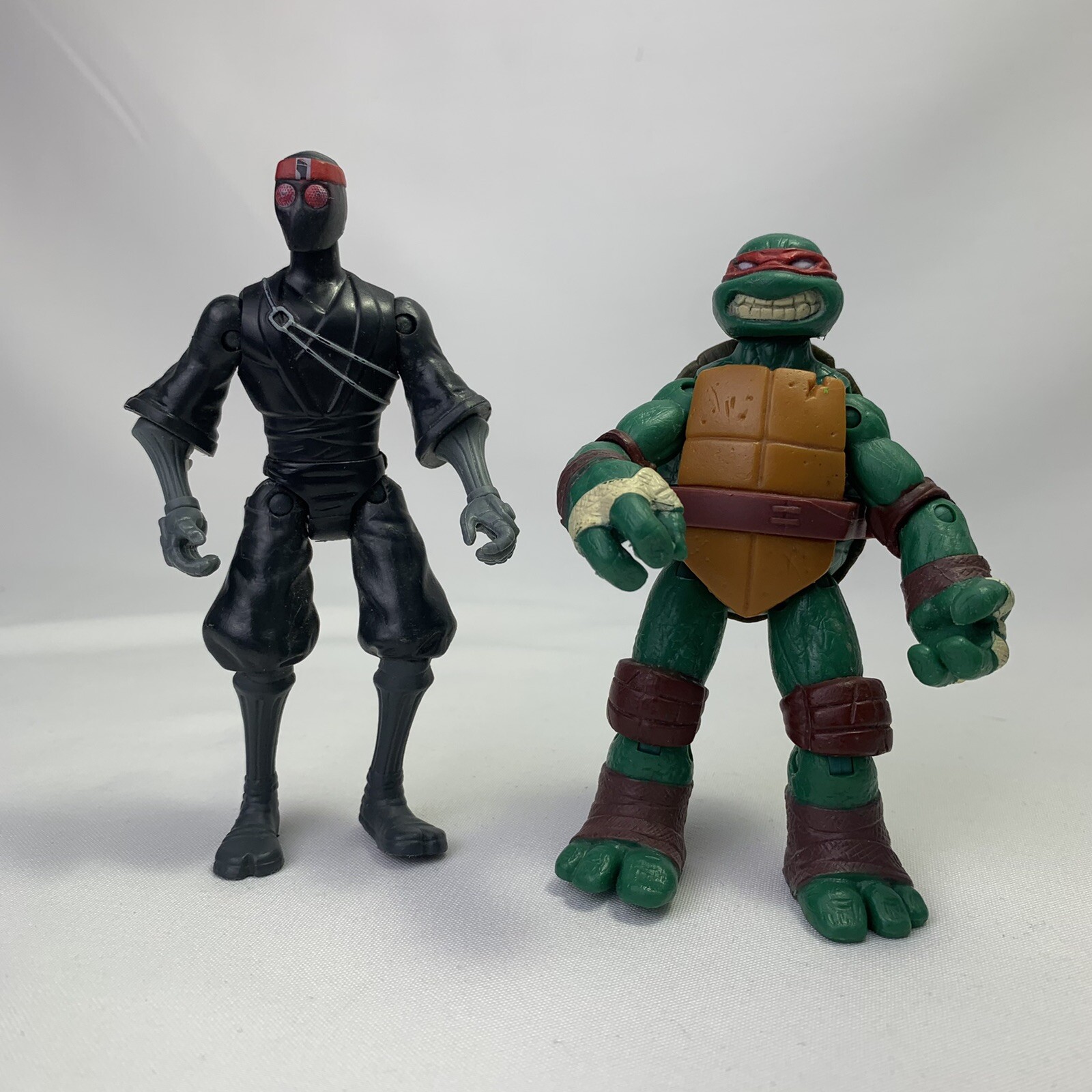 Ninja Turtle Raphael vs Foot Clan 4 Inch Action Figures 2012 Playmates-image